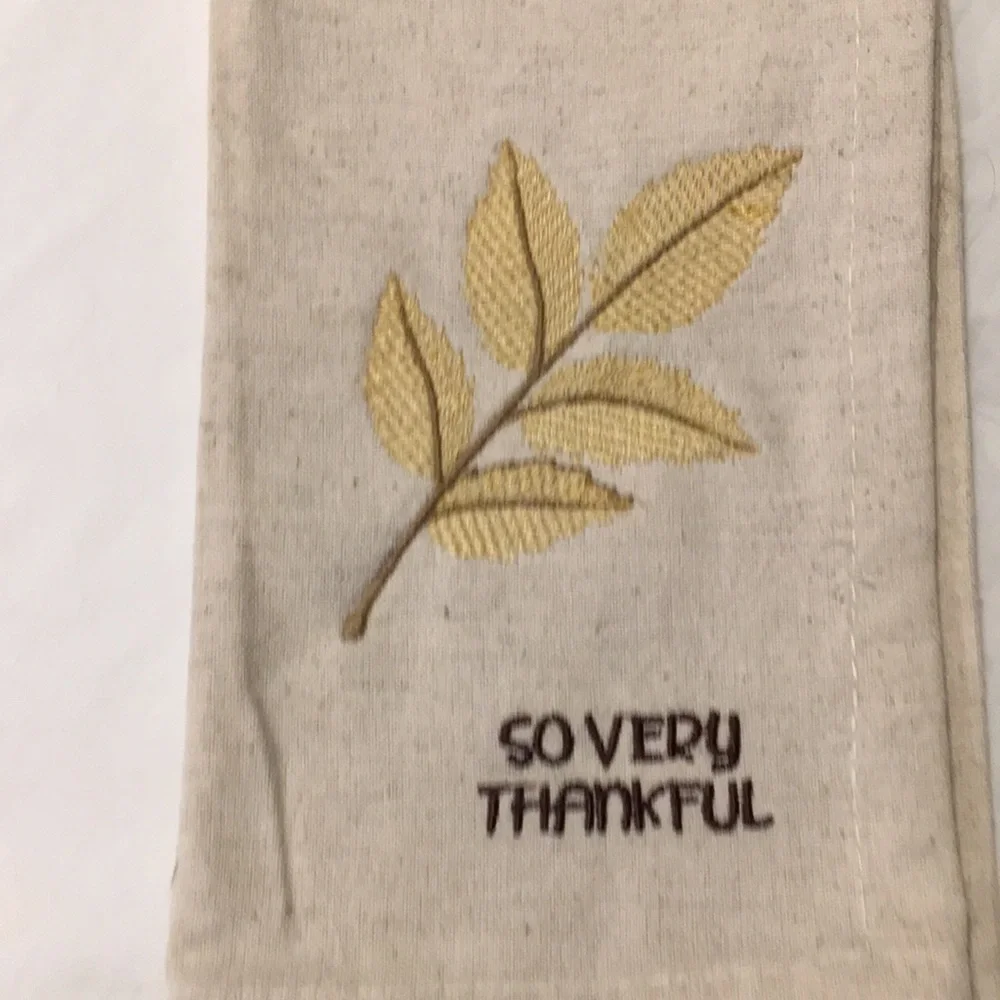 Handmade Towels Napkins Set of 4 Autumn Leaf New
